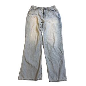 Light Wash Wide Leg Jeans High Waist Relaxed‎ Fit Denim Pants
